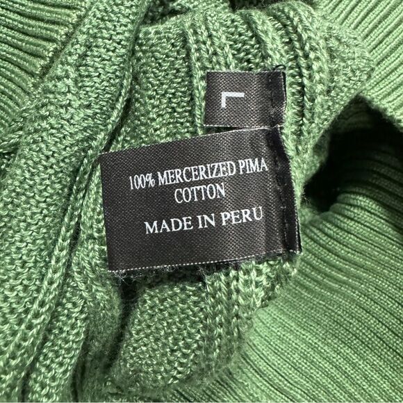 Alpaca 111 Men’s Sweater sz L Mercerized Cotton # D525 - Picture 7 of 7